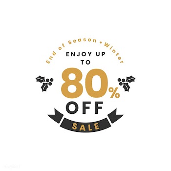 Christmas special sale 80% off vector | Free stock vector - 493850