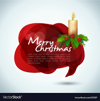  					Christmas speech bubble vector image														