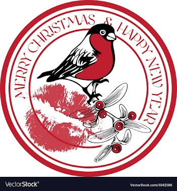 Christmas Stamp vector image