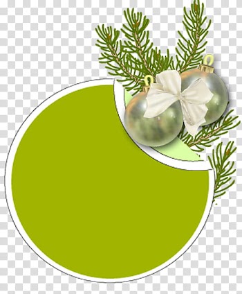Christmas stickers, two beige baubles transparent background PNG clipart
