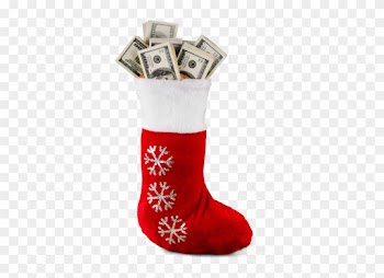 Christmas Stocking Full Of Money - Calze Di Natale