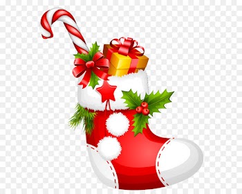 Christmas stocking Gift Clip art - Christmas Stocking with Candy Cane PNG Picture 