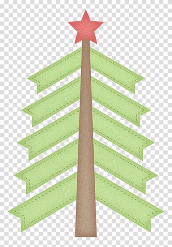 Christmas Stuff, green, brown, and red Christmas tree graphic screenshot transparent background PNG clipart