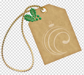 Christmas tags, brown product label transparent background PNG clipart