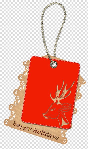 Christmas tags, red product tag illustration transparent background PNG clipart