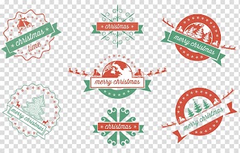 Christmas Tags transparent background PNG clipart