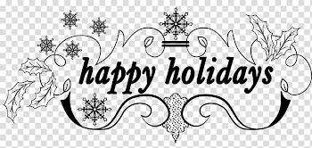 Christmas text , happy holidays text transparent background PNG clipart
