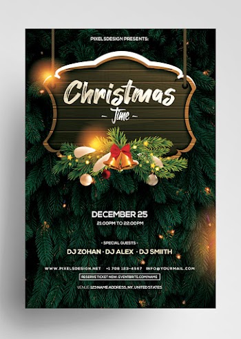 Christmas Time 2020 Free Flyer Template (PSD)