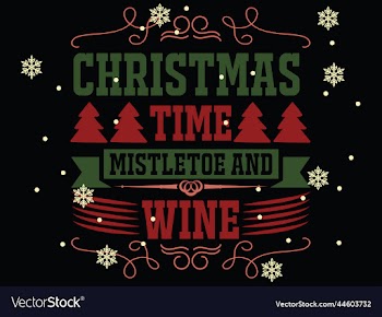 christmas time mistletoe and wine 02