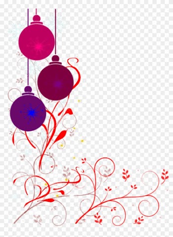 Christmas - Transparent Christmas Border Corners