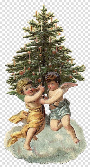 Christmas tree Angel Christmas ornament , christmas tree transparent background PNG clipart