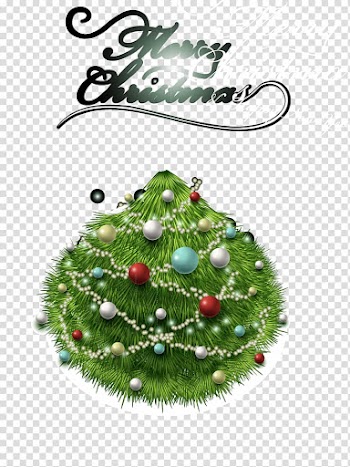 Christmas tree Art, Beautifully WordArt Christmas transparent background PNG clipart