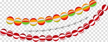 Christmas tree Bead Gift, Bead necklace transparent background PNG clipart
