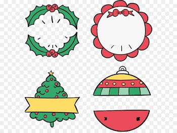 Christmas tree Boxing Day Discounts and allowances Clip art - Hand-painted Boxing Day discounts tag 