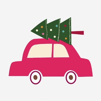 Christmas tree car clipart illustration. | Free Photo - rawpixel