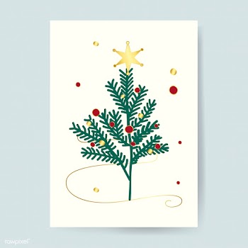 Christmas tree card | Free stock vector - 503473