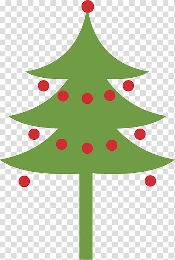 Christmas tree Cartoon Christmas ornament Illustration, Cartoon Christmas tree material transparent background PNG clipart