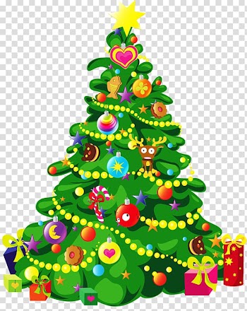 Christmas tree Cartoon , Christmas tree transparent background PNG clipart
