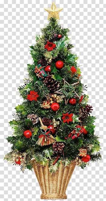 Christmas tree Christmas Day Christmas lights, christmas decoration elements transparent background PNG clipart