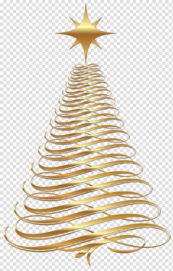 Christmas tree Christmas Day , Large Christmas Gold Tree , Christmas tree illustration transparent background PNG clipart