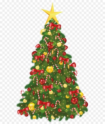 Christmas tree Christmas Day Santa Claus - Transparent Xmas Tree with Star 