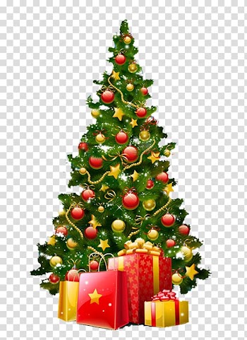 Christmas tree Christmas decoration Gift , Christmas tree transparent background PNG clipart
