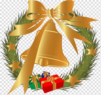Christmas tree Christmas decoration Gift, grass ring the bell transparent background PNG clipart