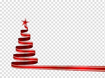 Christmas tree Christmas decoration Star of Bethlehem , Christmas ribbon transparent background PNG clipart