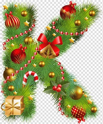 Christmas tree Christmas lights Font, k transparent background PNG clipart