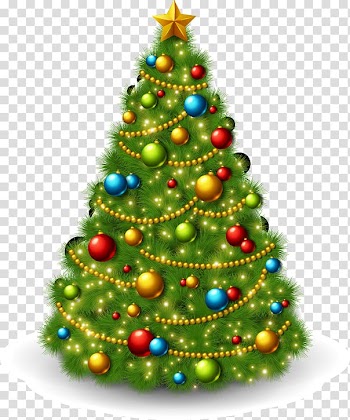 Christmas tree Christmas ornament Christmas decoration, Hand-painted decorative Christmas tree pattern transparent background PNG clipart