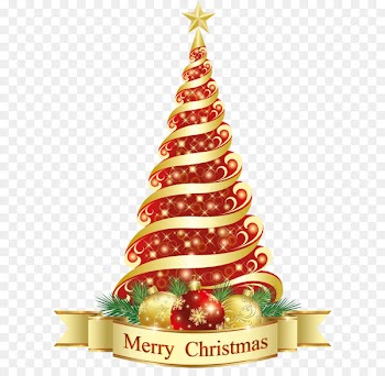 Christmas tree Christmas ornament Clip art - Merry Christmas Red Tree PNG Clipart 