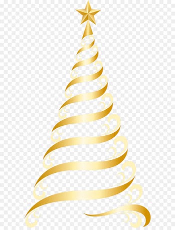 Christmas tree Christmas ornament Clip art - Transparent Golden Deco Tree PNG Clipart 