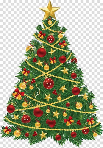 Christmas tree Christmas ornament Santa Claus , Christmas tree garland transparent background PNG clipart