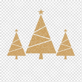 Christmas tree Christmas ornament Star of Bethlehem Christmas card, Golden tree transparent background PNG clipart