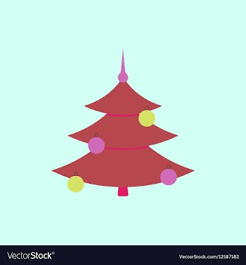 Christmas tree christmas tree vector image