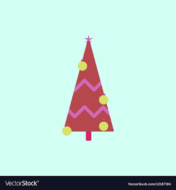 Christmas tree christmas tree vector image