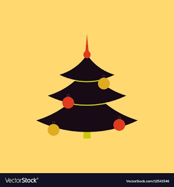 Christmas tree christmas tree vector image