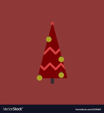 Christmas tree christmas tree vector image