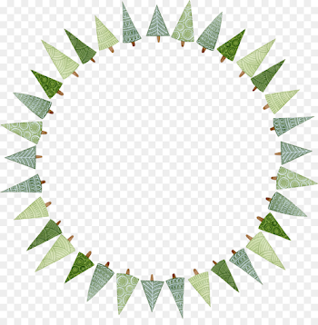 Christmas tree Circle Clip art - Pretty creative tree ring png ...