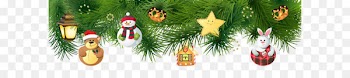 Christmas tree Clip art - Christmas Pine Decoration PNG Clipart Image 