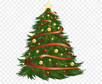 Christmas tree Clip art - Large Size Transparent Decorated Christmas Tree PNG Clipart 
