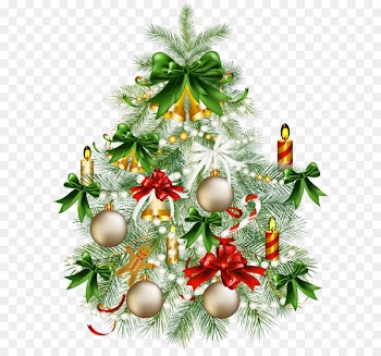 Christmas tree Clip art - Transparent Snowy Christmas Tree with 