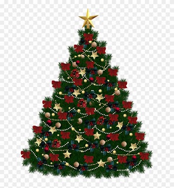 Christmas Tree Clipart Clear Background - Merry Christmas Tree Gif