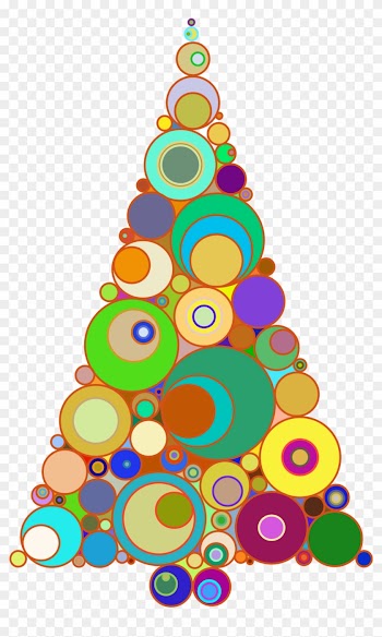 Christmas Tree Clipart Colorful - Christmas Tree Abstract Art