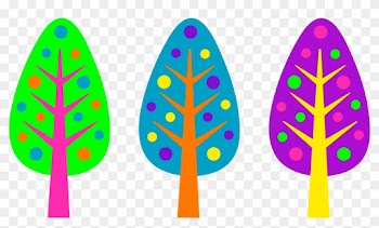 Christmas Tree Clipart Purple - Clip Art Colorful Designs
