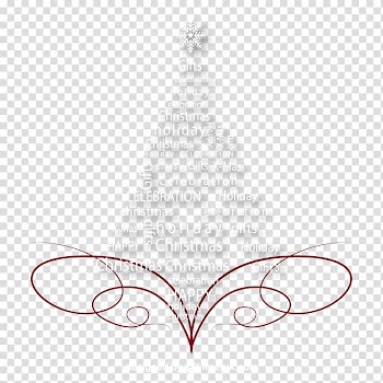 Christmas tree , Creative Christmas greetings transparent background PNG clipart