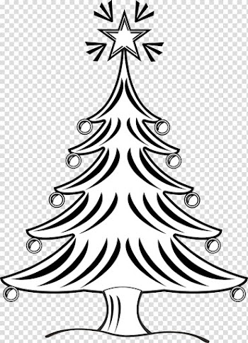 Christmas tree Drawing Black and white , Christmas Tree Drawing S transparent background PNG clipart