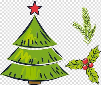 Christmas tree Drawing Gift, Green Christmas Tree transparent background PNG clipart