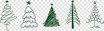 Christmas tree Drawing Santa Claus, Christmas tree transparent background PNG clipart