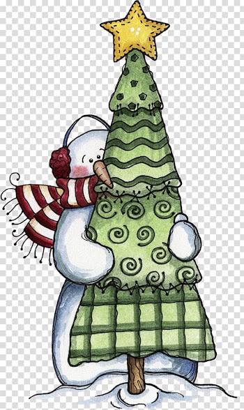 Christmas tree Drawing Snowman Coloring book, Cartoon snowman transparent background PNG clipart